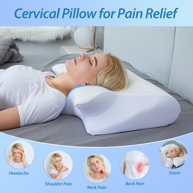 Anti Snore Contour Pillow - Yeni Hafızalı Köpük Boyun Yastığı 2'si
