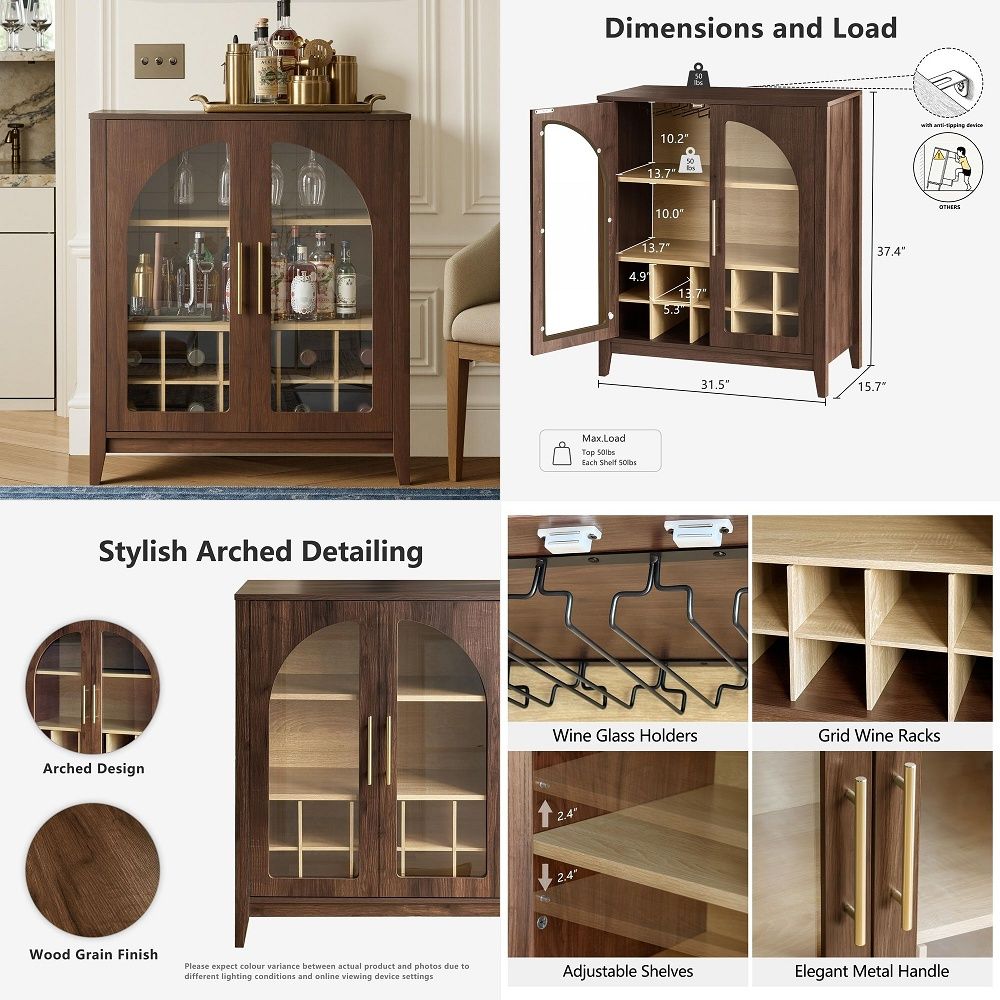 Kitchen - Uzun Boylu Saklama Dolabı, Cam Kapılı