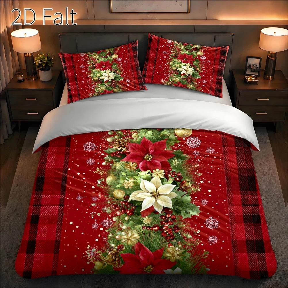 Duvet Cover Sets With Zipper - 3 Parçalı Yatak Örtüsü Takımı (Yastık
