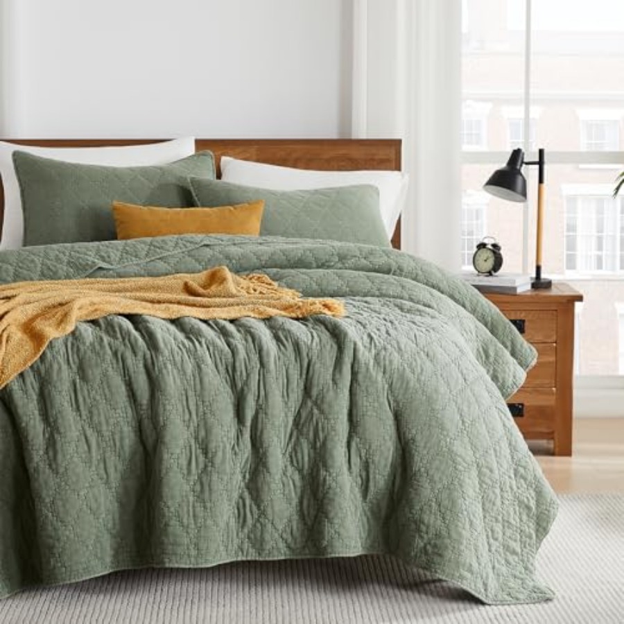 Muslin Cotton Bedspread - Boyutlu Yorgan Seti Muslin Pamuklu Dış