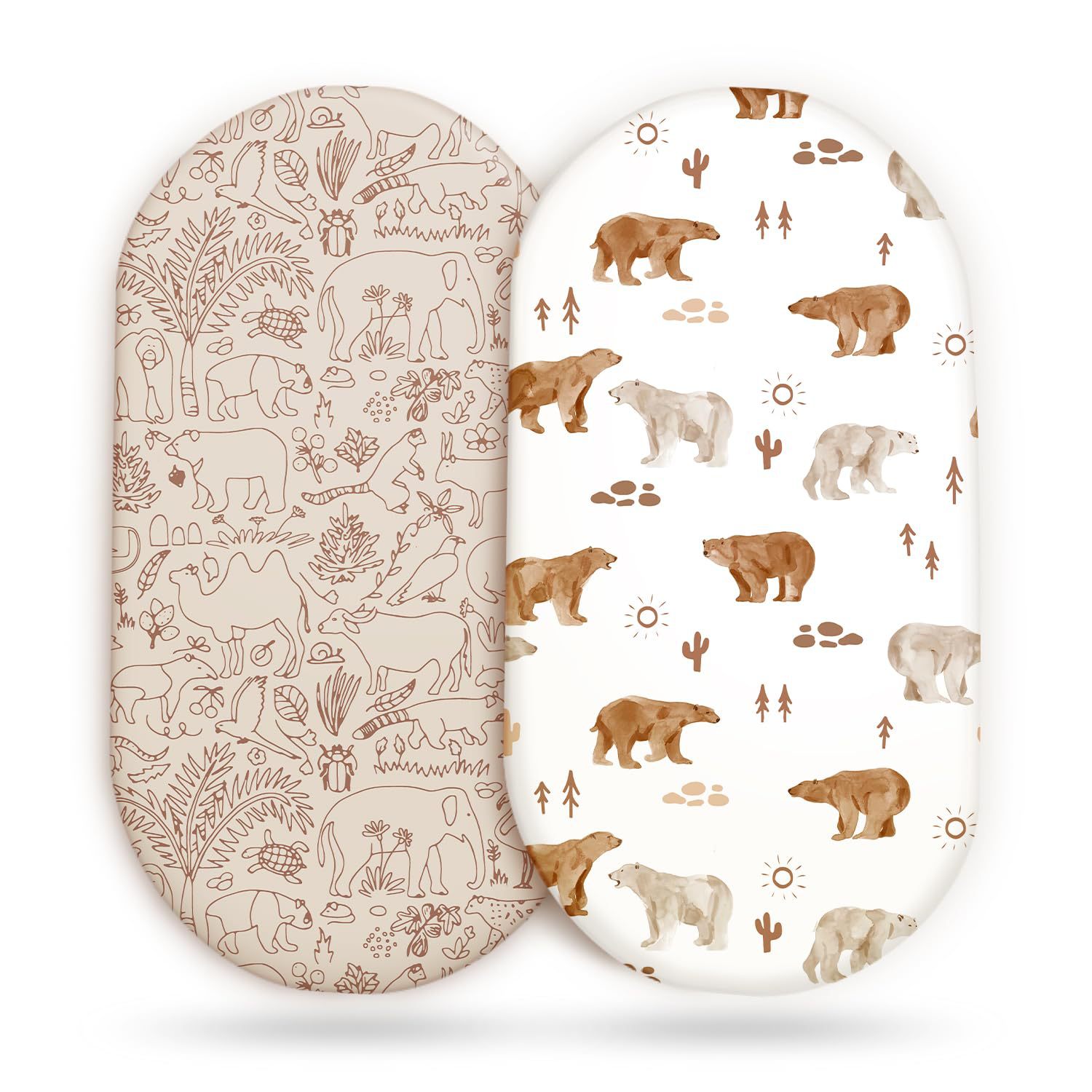 Muslin Cotton Bedspread - 2 adet bebek beşiği çarşafı muslin