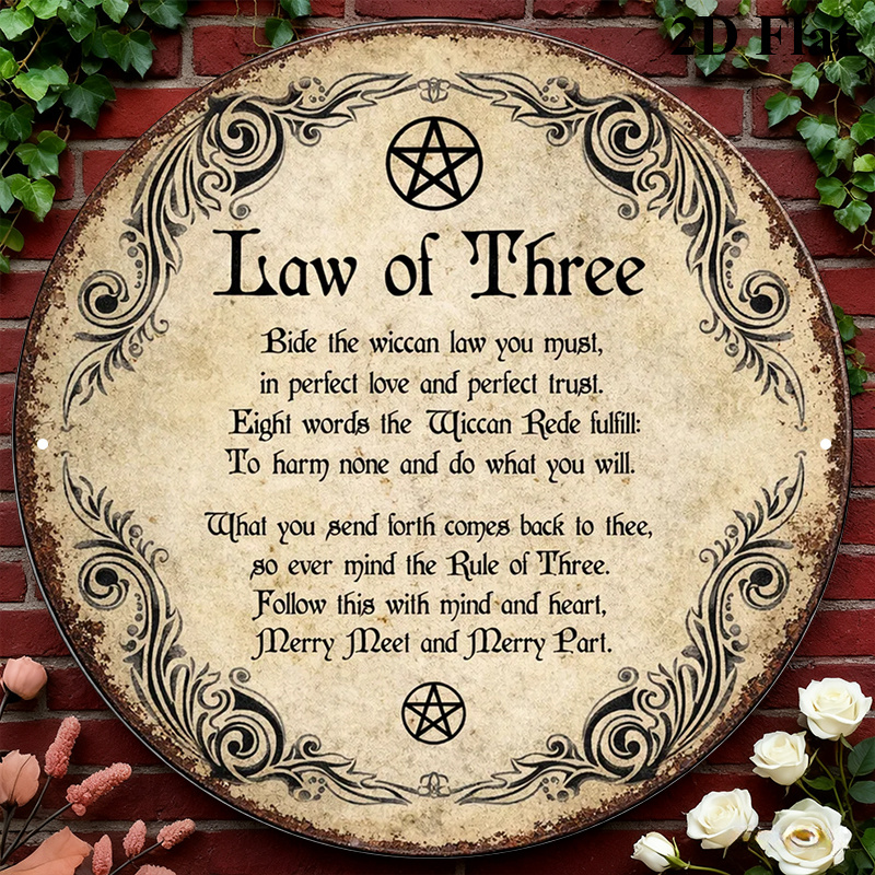Home Decor - CIFBUY Vintage Wicca Üçlü Tanrıça Alüminyum
