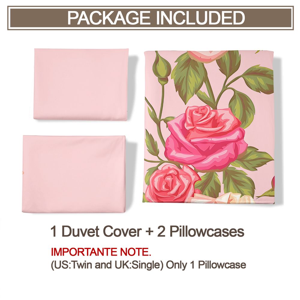 Yumuşak Pembe Gül Çiçek Baskıl - Aesthetic Floral Duvet Cover incelemesi ve fiyatı