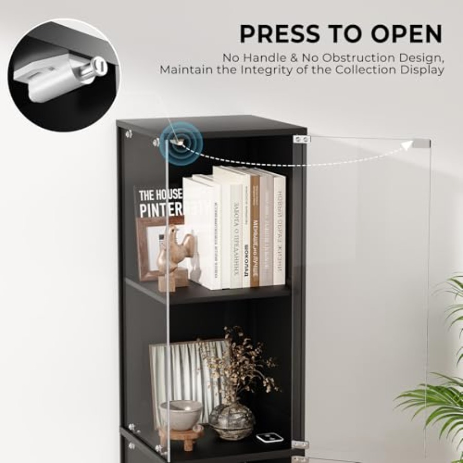 Cam kapaklı köşe vitrin, beyaz - Lighting incelemesi ve fiyatı
