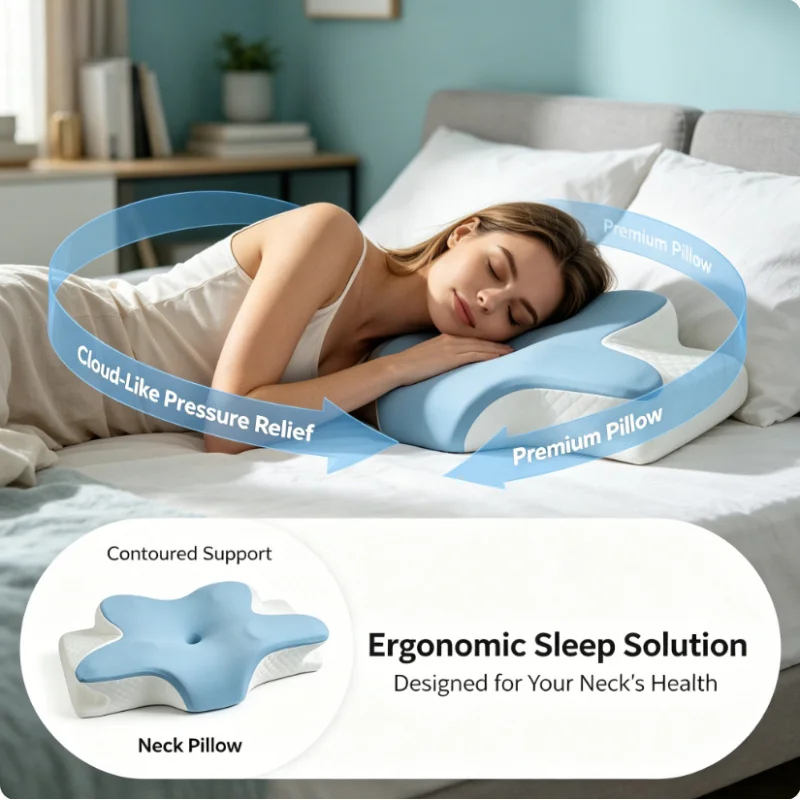Nefes Alabilen Soğutucu Memory - Memory Foam Orthopedic Pillow Neck Pain incelemesi ve fiyatı