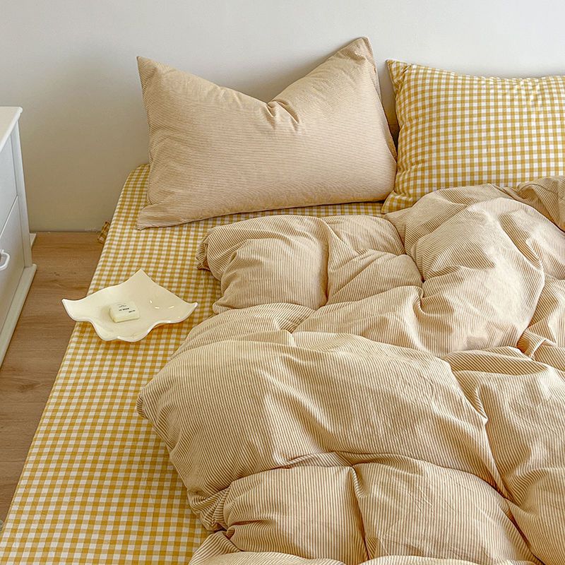 Fermuar basit ekose düz levha  - Duvet Cover Sets With Zipper incelemesi ve fiyatı
