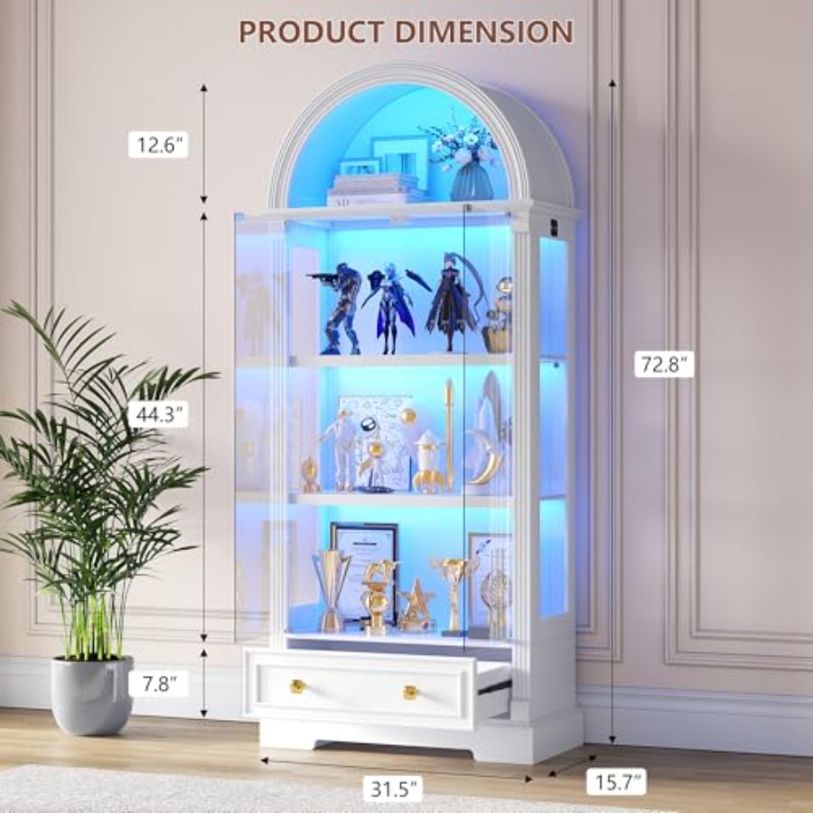 Oturma odası için kavisli vitr - Lighting incelemesi ve fiyatı