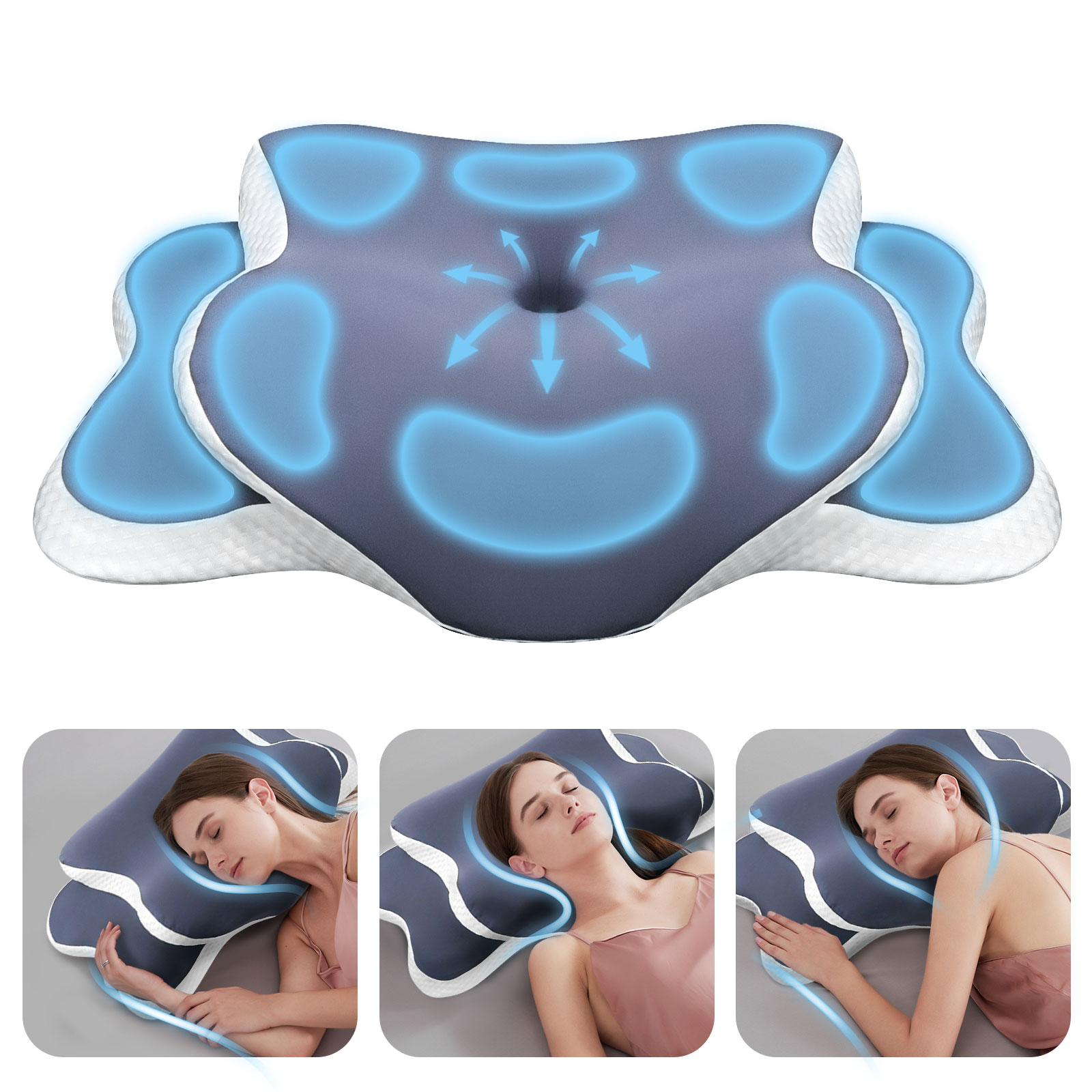 Hafızalı Köpük Yastık Servikal - Memory Foam Orthopedic Pillow Neck Pain incelemesi ve fiyatı