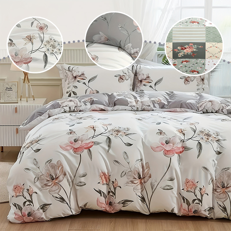 2/3 adet yeşil çiçekli nevresi - Aesthetic Floral Duvet Cover incelemesi ve fiyatı