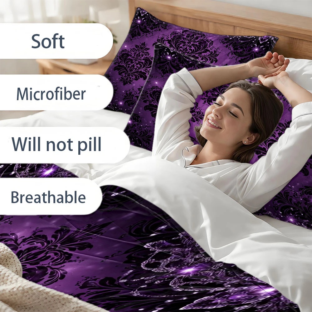 Hafif Lüks Çiçek Desenli 3 Par - Duvet Cover Sets With Zipper incelemesi ve fiyatı