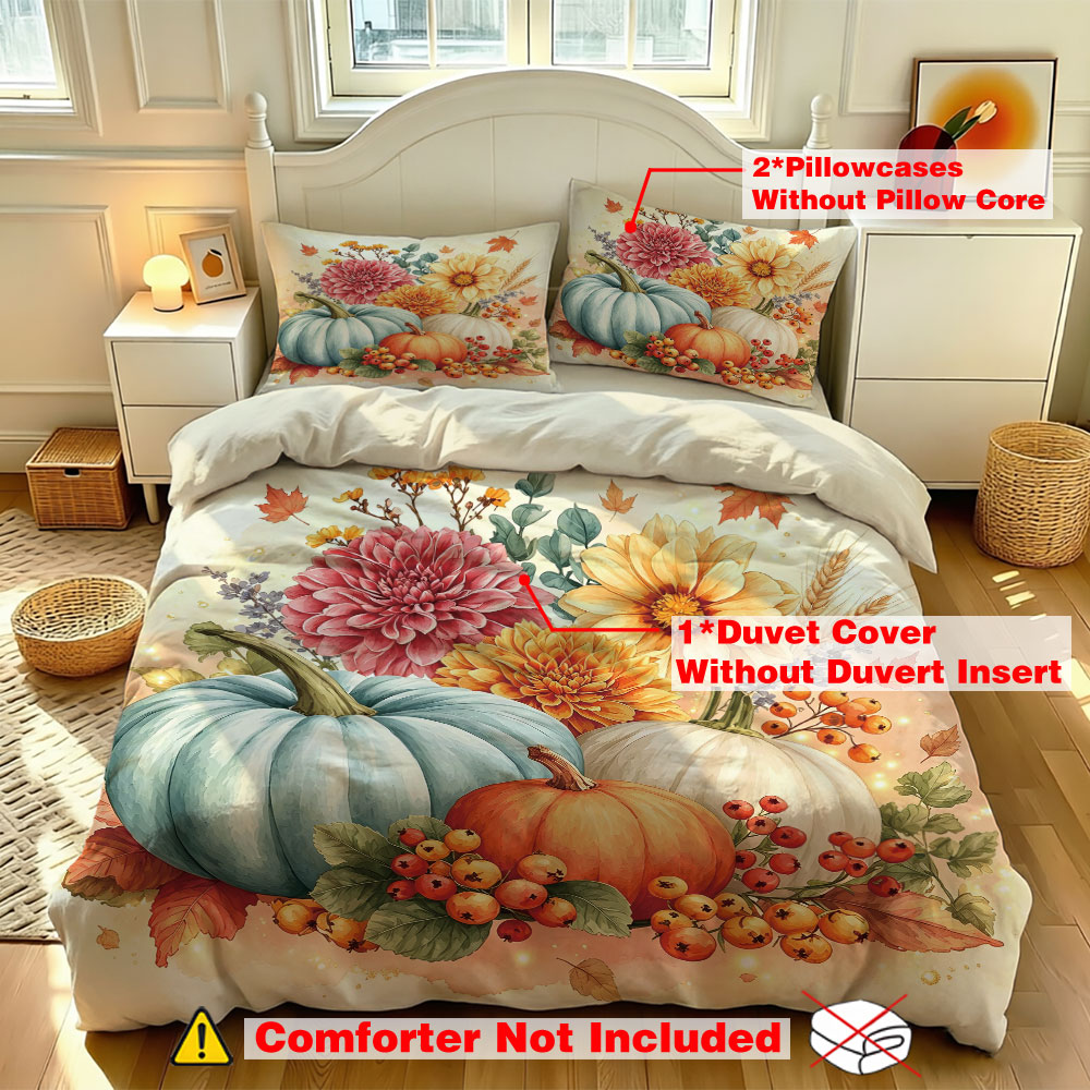 Suluboya Açık Mavi Kabak Ayçiç - Aesthetic Floral Duvet Cover incelemesi ve fiyatı
