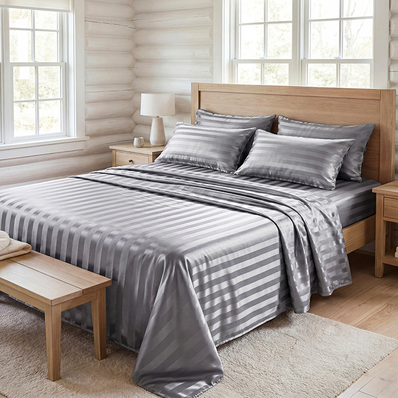 Kırışmaz Çizgili Saten Çarşaf  - Fitted Bed Sheets Deep Pocket incelemesi ve fiyatı