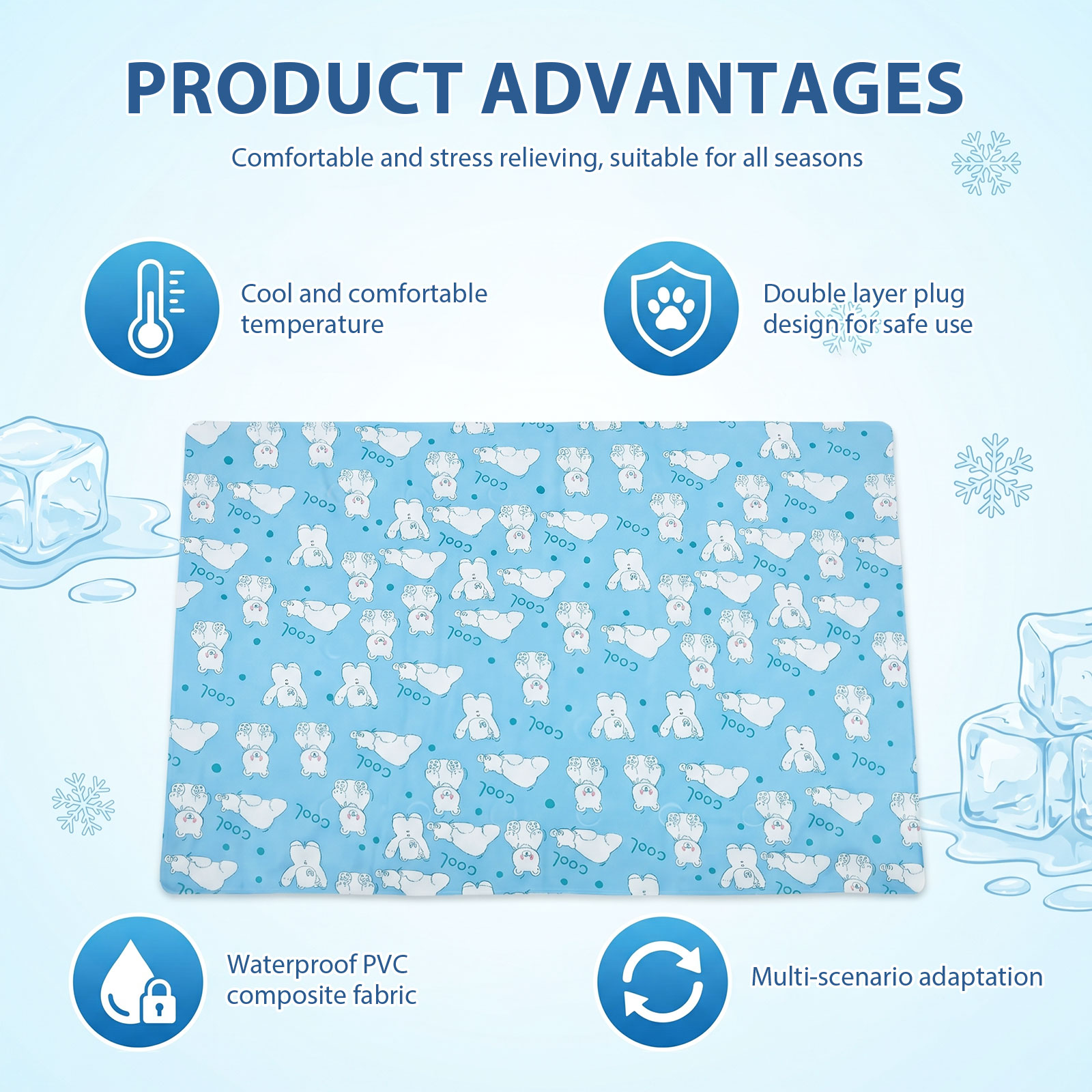 Küçük, Orta ve Büyük Boy Kedil - Cooling Blanket Hot Sleepers incelemesi ve fiyatı